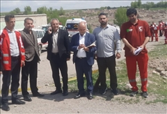 مانور ساعت صفر تا رژه خودرویی؛ نیر در هفته هلال‌احمر آماده‌باش کامل داشت