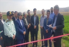 افتتاح طرح آبیاری نوین در روستای یامچی علیا شهرستان نیر